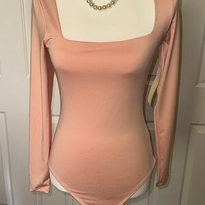 Marshalls Soft Pink Long Sleeve Bodysuit